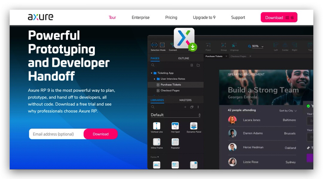 Axure giúp Designer tái hiện giao diện website một cách nhanh chóng